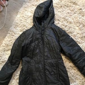 Long black Columbia winter jacket